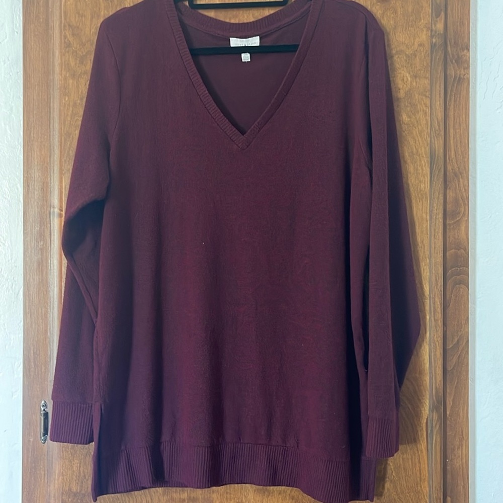 Lucky Brand V Neck Sweater L